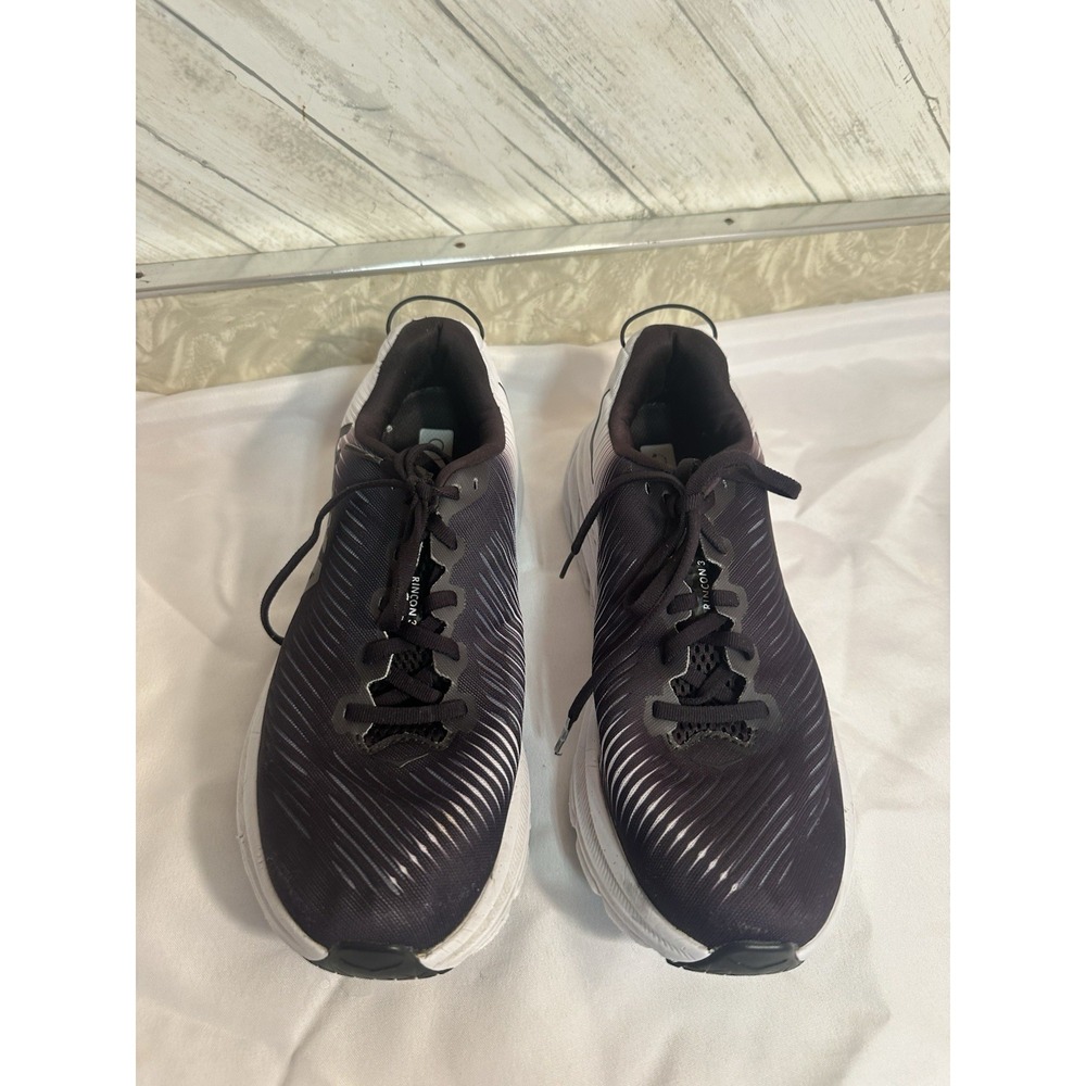 Hoka One HOKA Rincon 3 Wide Size 8.5 M 2E Black White Womens Running - Picture 5 of 13